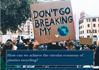How can we achieve the circular economy of plastics recycling?